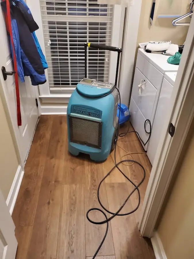 Commercial dehumidifier deployed for Flood Damage Cleanup in Sheridan